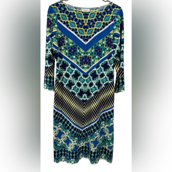Maggy London Abstract Print Shift Dress - Picture 1 of 5
